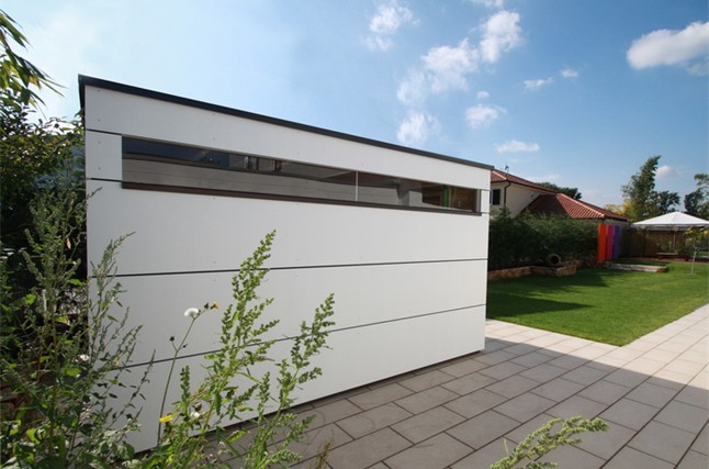 Moderne Gerätehäuser mit Flachdach Gartenhäuser Flachdach