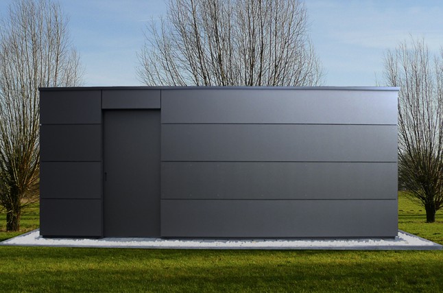 Moderne Gerätehäuser mit Flachdach Gartenhäuser Flachdach