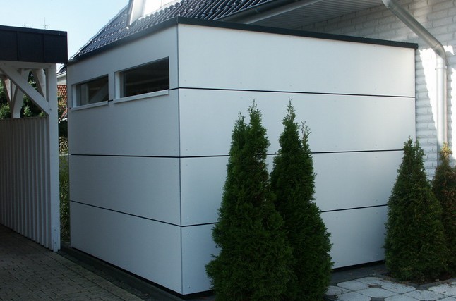 Moderne Gerätehäuser mit Flachdach Gartenhäuser Flachdach