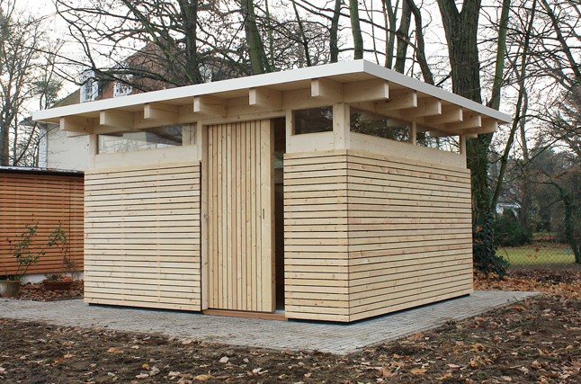Moderne Gerätehäuser mit Flachdach Gartenhäuser Flachdach